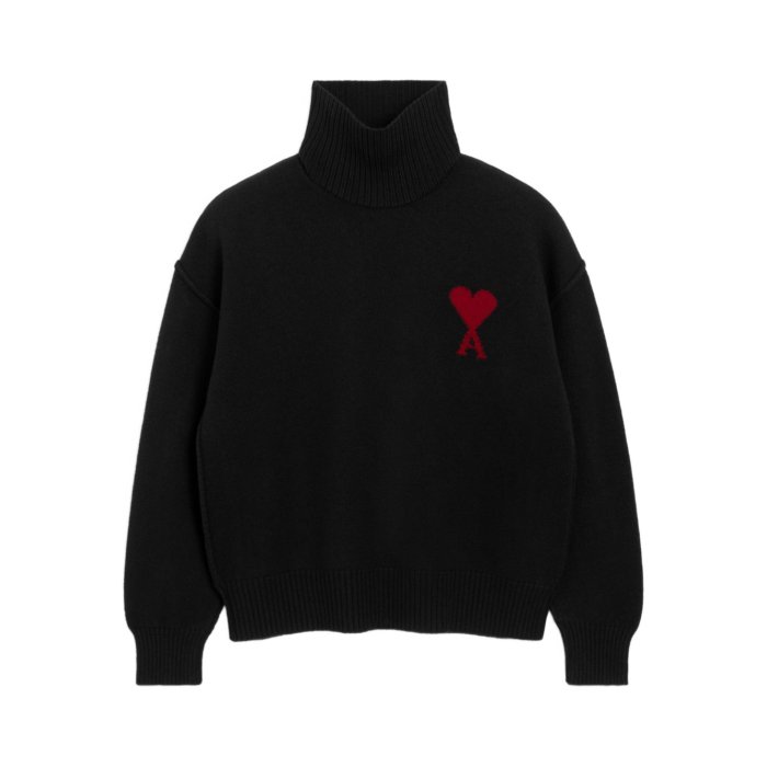 AMI PARIS アミパリス カーディガン ニット ブラック XL 未使用品1 AMI PARIS アミパリス カーディガン ニット ブラック XL 未使用