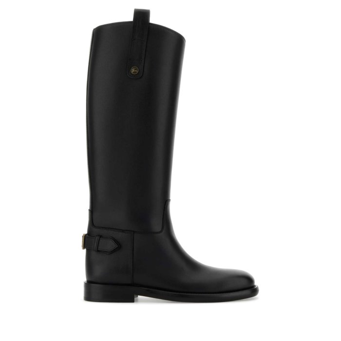 バーバリー　レインブーツ（レディス・黒・ サイズEU39） ブラック（黒）系 26cm Burberry(バーバリー) レインブーツ