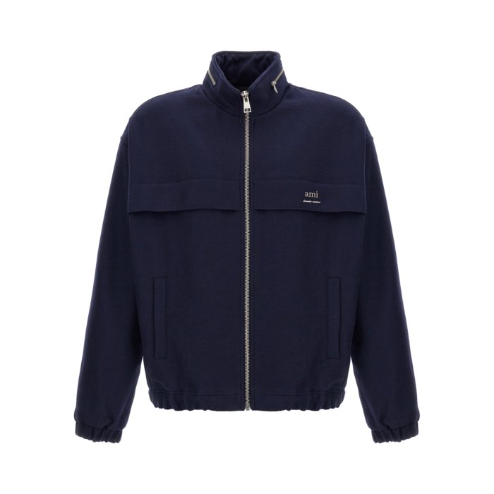AMI PARIS ウールブルゾン S相当 アミ アレクサンドル マテュッシ AMI Alexandre Mattiussi アミ アレクサンドル マテュッシ ユニ