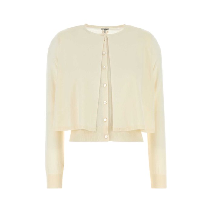 ロエベ セーター ニット カーディガン S359Y16K21 レディース S359Y16K21 ブラウン Loewe 2023-24 Autumn&Winter 大人気♪☆LOEWE☆アナグラム カーディガン（モヘア） (LOEWE