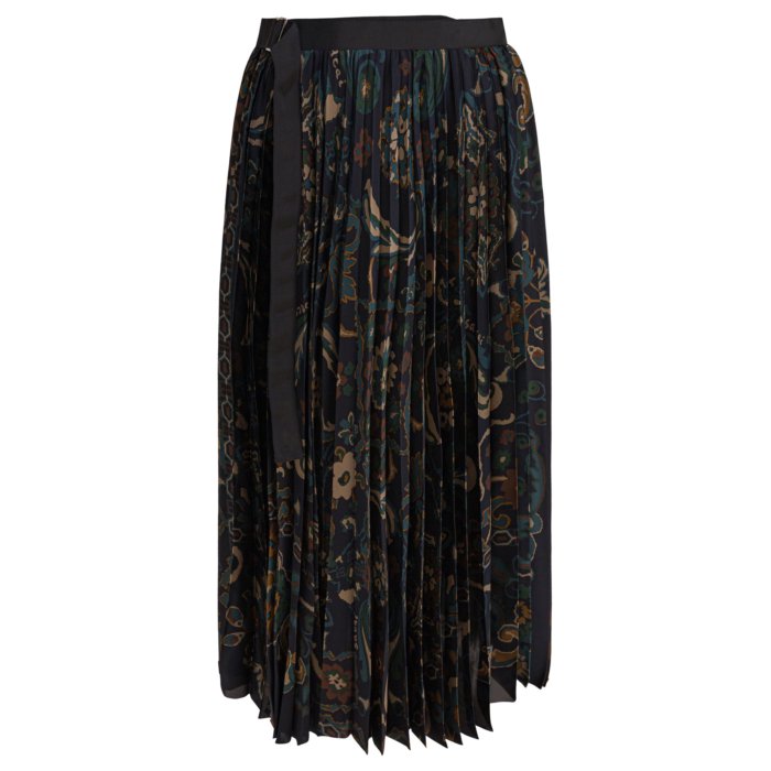 Sacai 22SS Grosgrain Mix Skirt フレアスカート sacai - sacai / サカイ | 2022SS | Grosgrain Mix Skirt フレア
