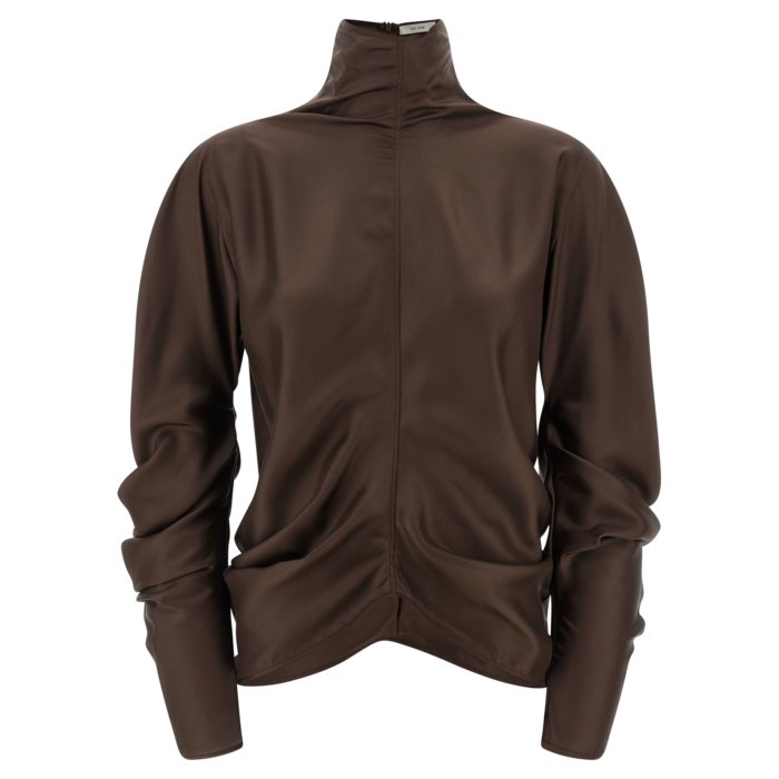 【新品】The Row （ザロウ）Jovaniシルク製　シャツ 完売品　xs 新品】The Row （ザロウ）Jovaniシルク製 シャツ 完売品 xs