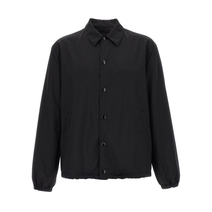 プラダスポーツ ジップアップ ナイロンシャツ イタリア製 PRADA SPORT(プラダスポーツ) 00's Zip up L/S shirt ジップ