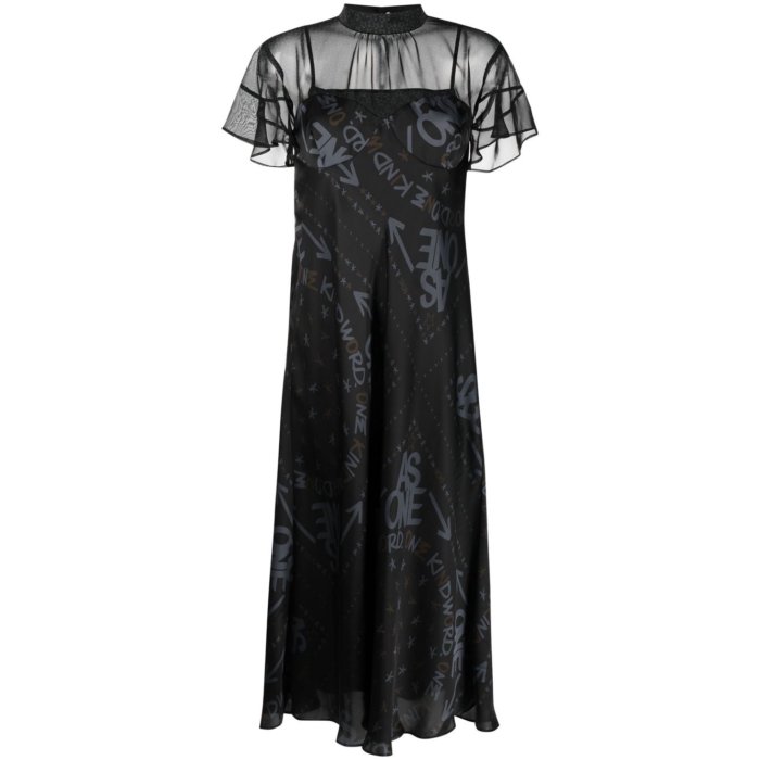 【美品】sacai（サカイ）ワンピース　コンビネーション ブラック 楽天市場】sacai サカイ 23AW Cotton Jersey x Satin Dress