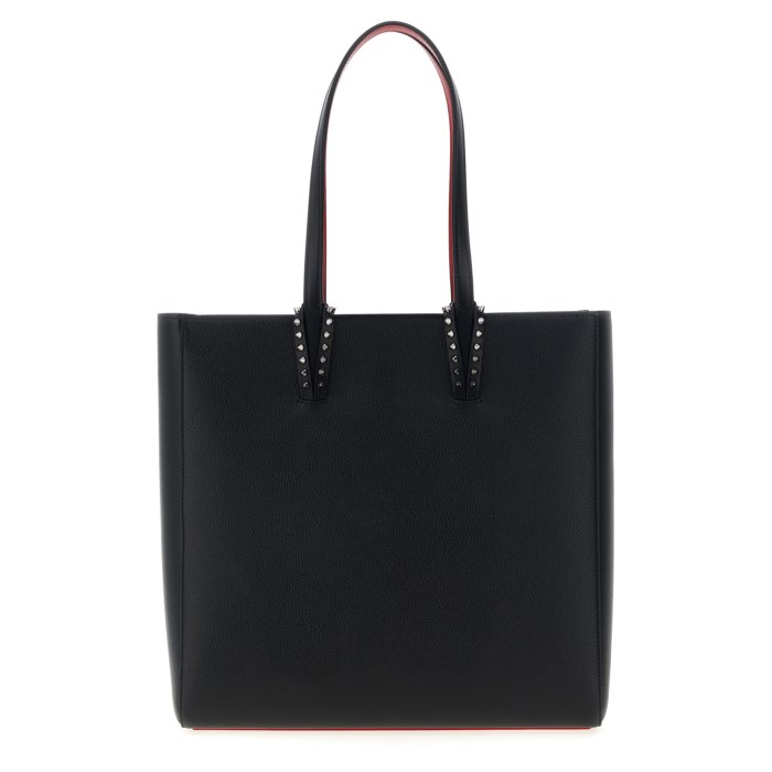 ■Christian Louboutin■Nastroloubi ラージキャンバストート Nastroloubi Large canvas tote bag in black - Christian