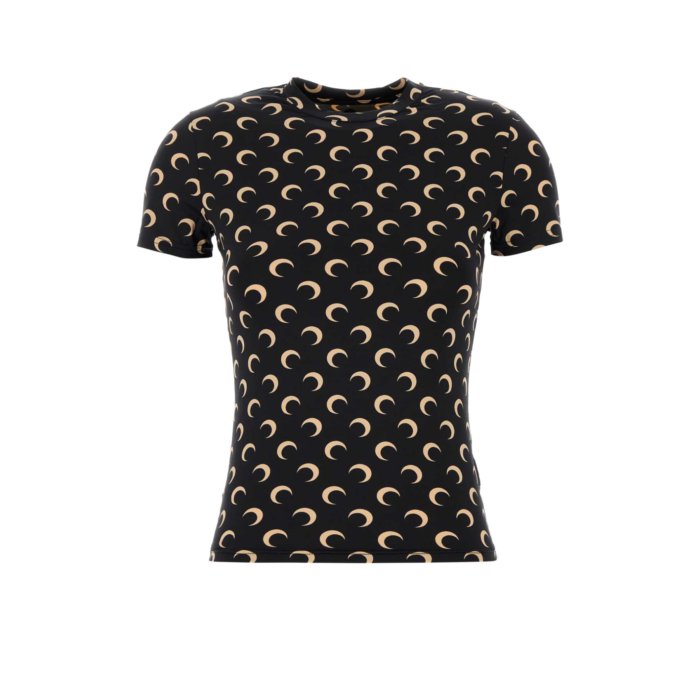 MARINE SERRE ブラトップ ブラック×ベージュ MARINE SERRE ブラトップ