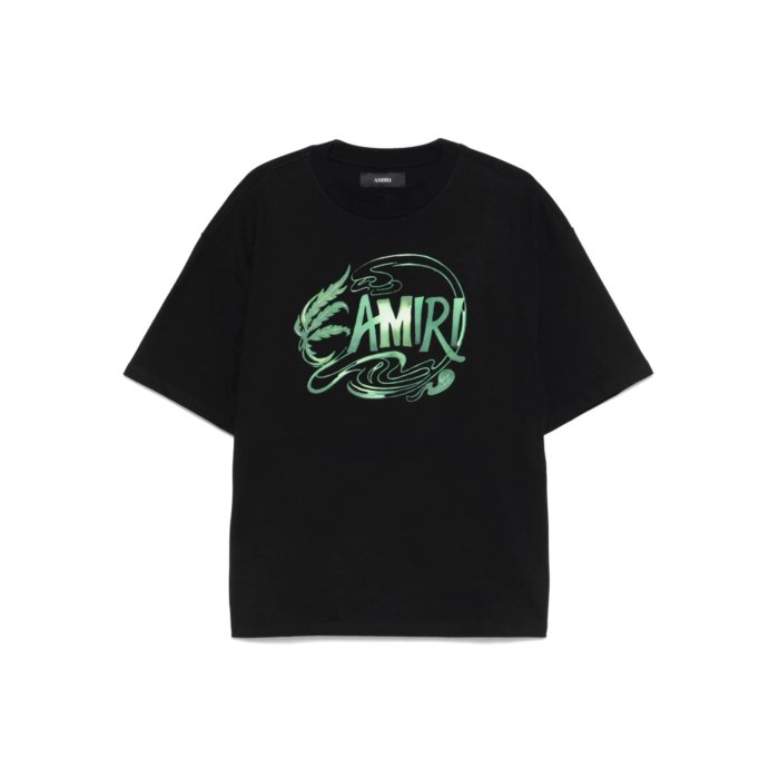【AMIRI】関税込☆アミリ ステンシル Tシャツ グリーン AMIRI(アミリ) - VINTAGE AMIRI CRYSTAL STER TEE Tシャツ