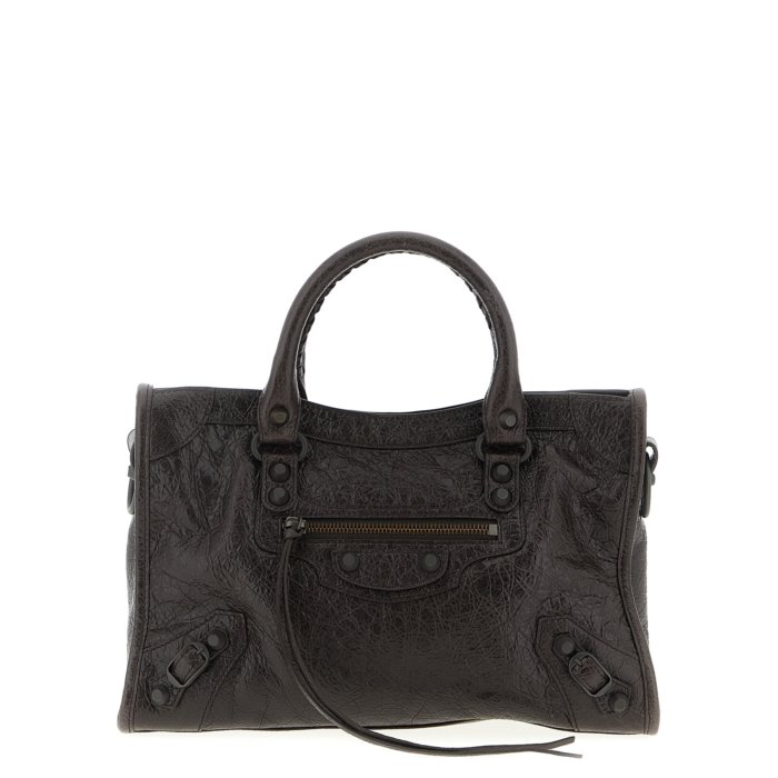 BALENCIAGA バレンシアガ ミニ ブラック レザー リベット編み BALENCIAGA バレンシアガ ミニ ブラック レザー リベット編み