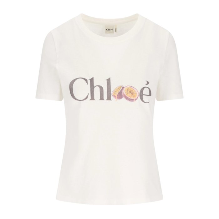 楽天市場】Chloe クロエ Crew Neck T-Shirts クルーネック Tシャツ