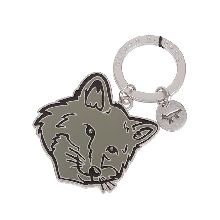 【関税込】☆MAISON KITSUNE☆ キュートなキーリング♪ FOX HEAD BOLD FOX HEAD KEYRING | Maison Kitsuné