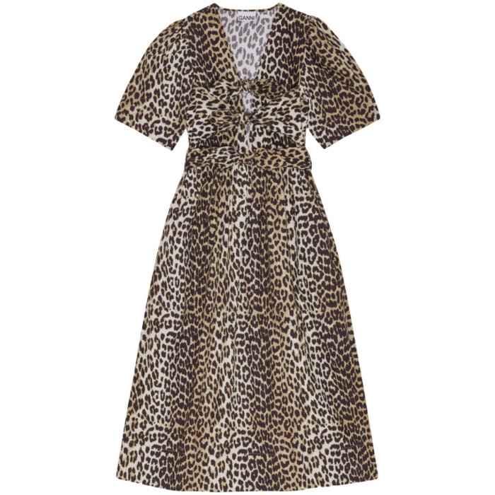 楽天市場】GANNI ガニー ワンピース Seersucker Check U-neck Maxi