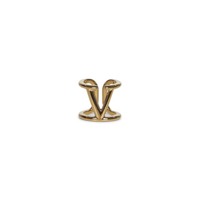VALENTINO GARAVANI 2連リング Valentino Garavani Logo double band rhinestone ring | The