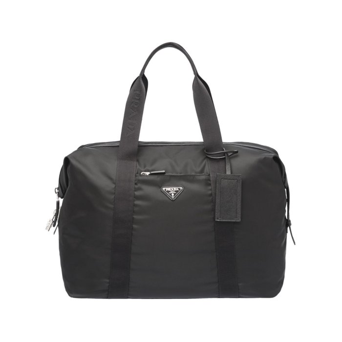 PRADA ビンテージ　ブラックナイロンバッグ PRADA/プラダ】ナイロン 三角プレート ショルダーバッグ