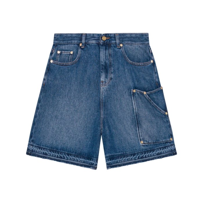 【ron】GANNI ショートパンツ　ストライプ ron】GANNI ショートパンツ ストライプ GANNI ストライプ