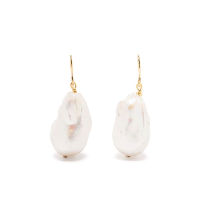 関税送料込★Jil Sanderハンドメイド真鍮製淡水パールピアス 新品未使用】JIL SANDER ピアス パール ジルサンダー 両耳用
