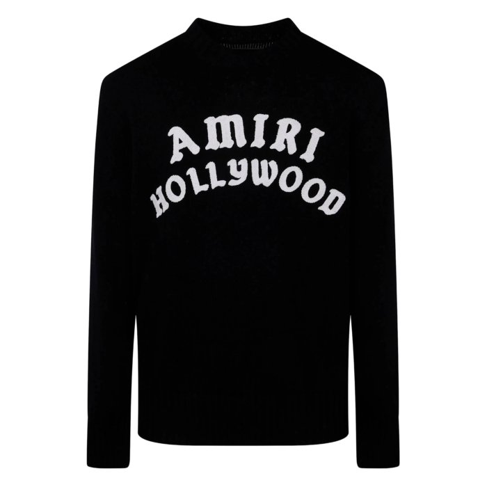 AMIRI ブラック ロゴ スウェット AMIRI ロゴ スウェットシャツ | ブラック | FARFETCH JP