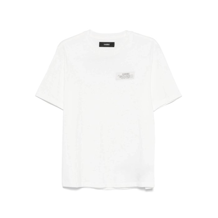 AMIRI ホワイト Tシャツ ロゴプリント AMIRI logo-print T-shirt | White | FARFETCH CA