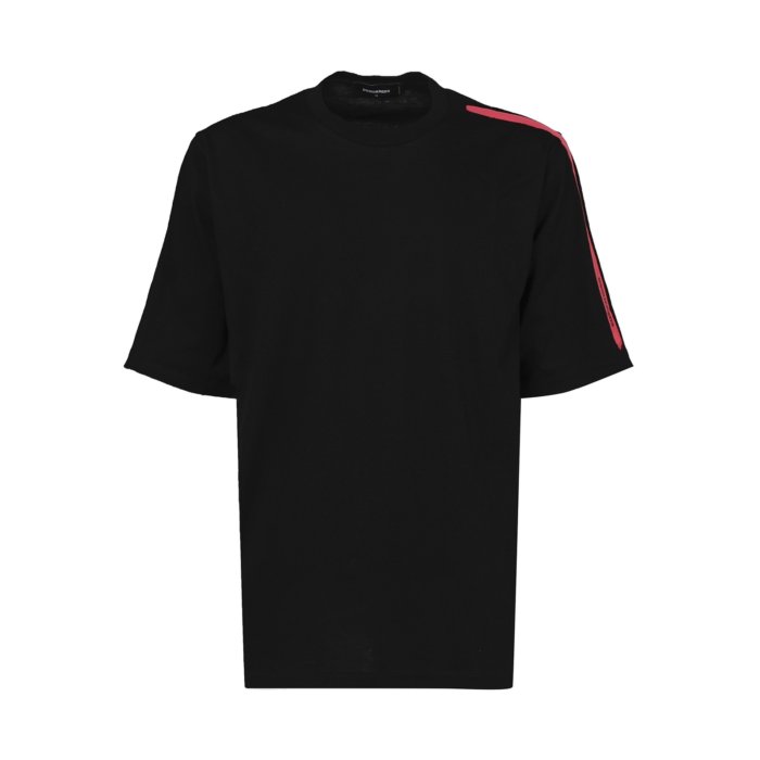 ディースクエアード Dsquared2 ロゴプリントTシャツ ブラック ディースクエアードDSQUARED2 ロゴプリントTシャツ 黒M (K