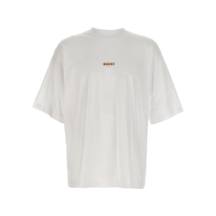 楽天市場】MARNI マル二 トップス ミニロゴ コットンTシャツ