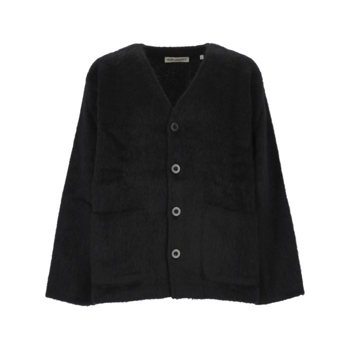 OURLEGACY ウォッシュ フェード Uネック 長袖 セーターシャツ ストレッチトリコット バックファスナー7分袖Tシャツ(51823623