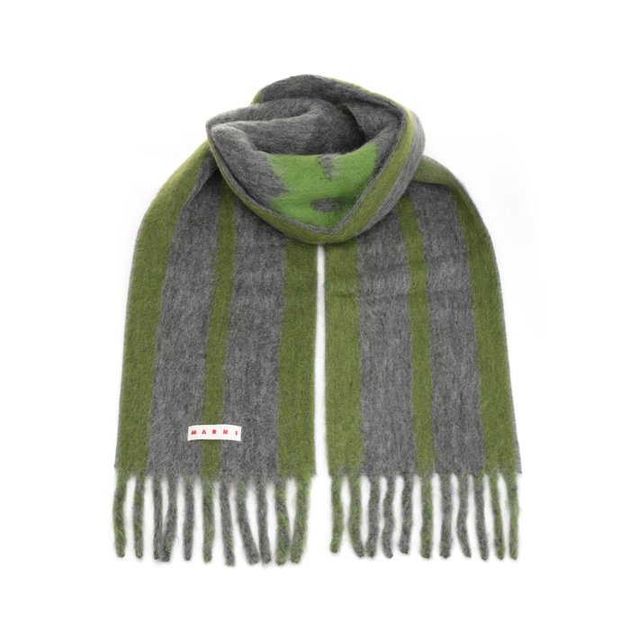 楽天市場】マルニ MARNI マフラー STRIPED BRUSHED ALPACA MOHAIR
