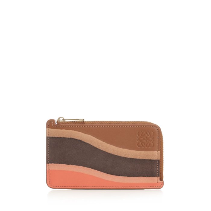 【LOEWE/ロエベ】 ブラウン　レザー カードケース LOEWE ロエベ コインケース カードケース レディース C660Z40X07