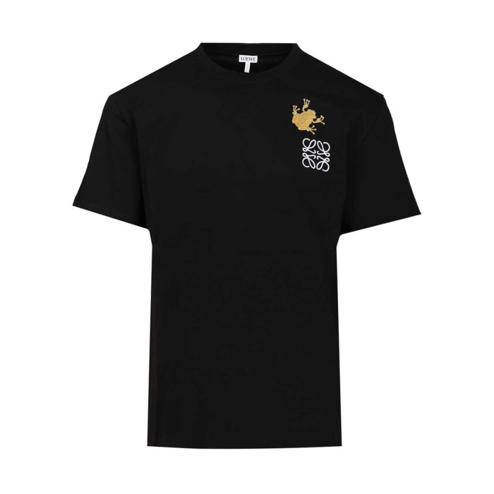 LOEWE（ロエベ）ブラック Tシャツ アナグラムロゴ LOEWE ANAGRAM LOGO T-SHIRT アナグラム ロゴ Tシャツ (LOEWE/T