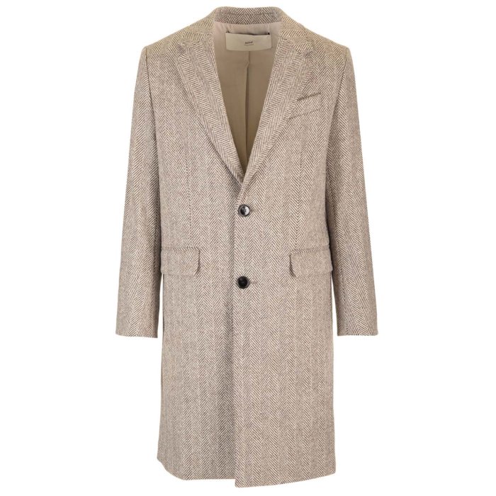 アミパリス AMI PARIS アミパリス　チェスター　コート　48 キャメル アミパリス AMI PARIS アミパリス チェスター コート 48