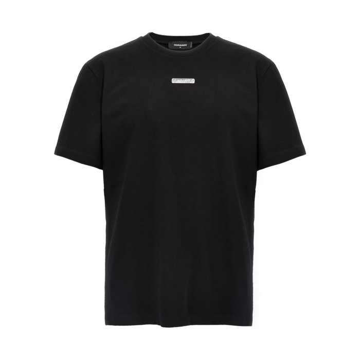 DSQUARED2♡ ロゴプリント コットンTシャツ Tシャツ クルーネック ロゴプリント コットン ホワイト ディー