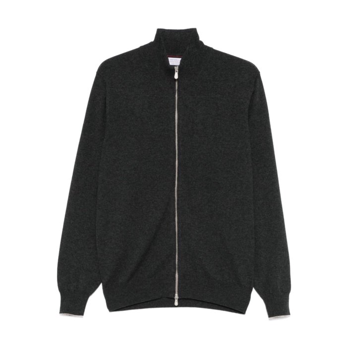 【極美品】ブルネロ クチネリ　ケーブルニット　セーター　カシミヤ　グレー　M 極美品】ブルネロ クチネリ ケーブルニット セーター カシミヤ