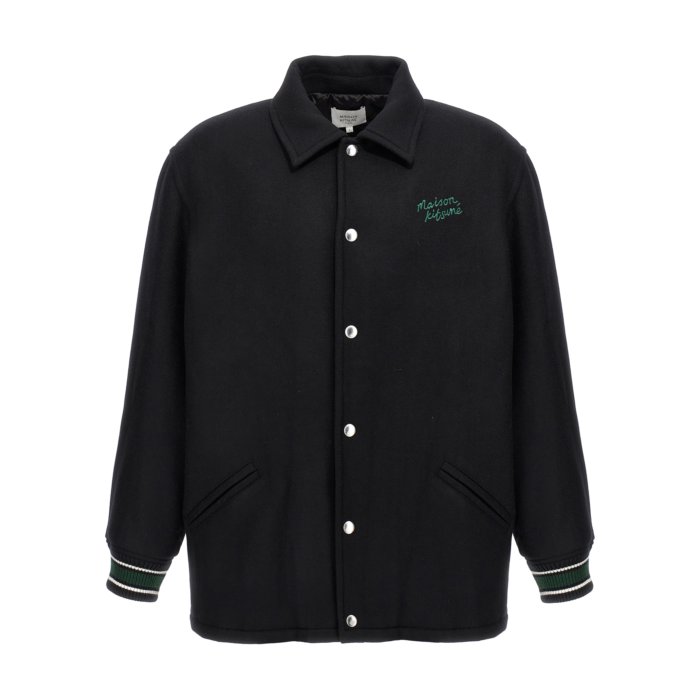 メゾンキツネ　スタジャン　グレー　XS 中古・古着通販】maison kitsune (メゾンキツネ) カレッジスタジャン