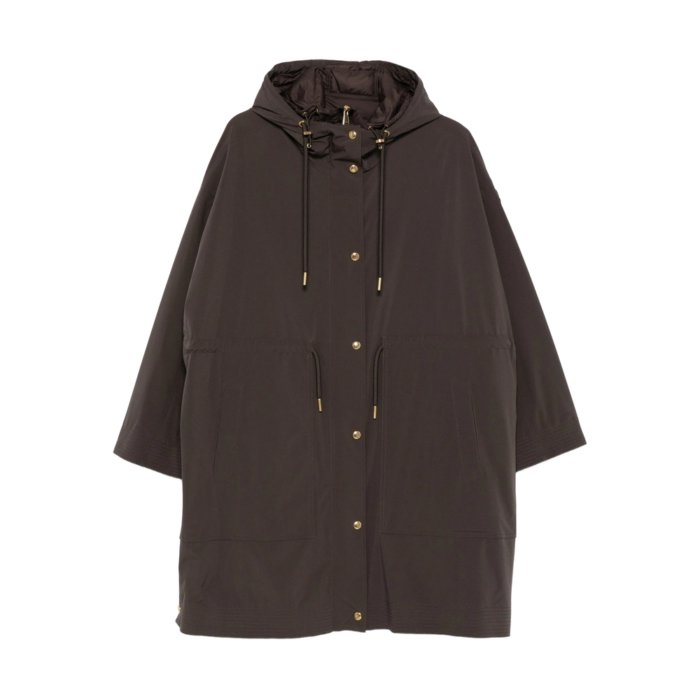 MONCLER　フーディスプリングコート　DISTHELON　ブラック MONCLER モンクレール DISTHELON スプリングコート レディース 黒