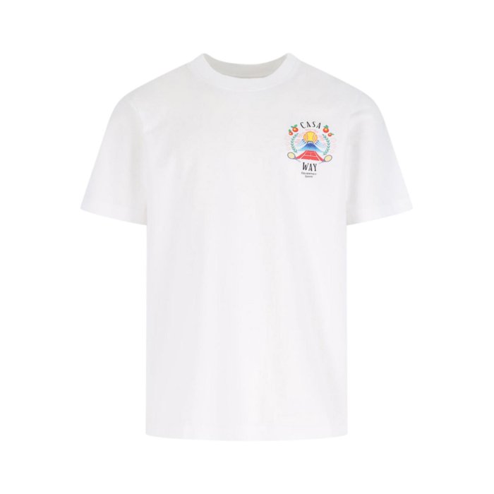 Casablanca 関税込 カサウェイワールドシリーズプリントTシャツ 楽天市場】カサブランカ Tシャツ 緑 グリーン メンズ