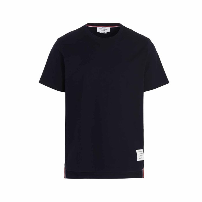 【THOM BROWNE】ジャージー素材 ストライプ Tシャツ＊関税込み THOM BROWNE コットンジャージー Tシャツ ストライプ | THE