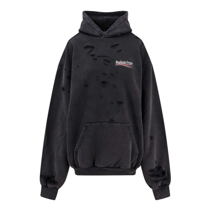 バレンシアガ　18SS ロゴ総柄ニットカーディガン 黒　36 バレンシアガ 18SS ロゴ総柄ニットカーディガン 黒 36