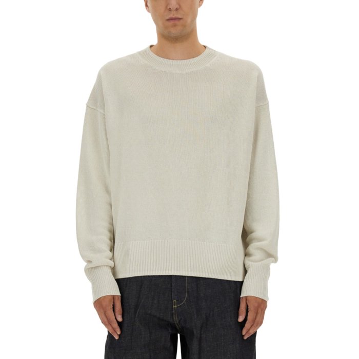 美品 スタジオニコルソン ハーフジップエキストラファイン ラムウール ニット 白 美品 スタジオニコルソン ハーフジップエキストラファイン ラムウール