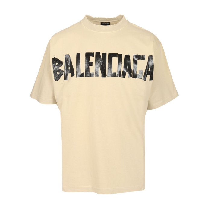 【送料&関税込】バレンシアガ ロゴ入り コットンTシャツ 556107_9000_m1.jpg