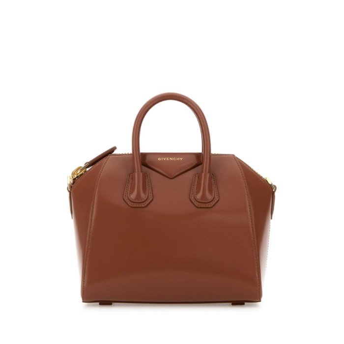 GIVENCHY　ジバンシィ　ハンドバッグ　ショルダーバッグ　ブラウン　牛革 GIVENCHY - 美品 ジバンシィ 2WAY ショルダーバッグ チェーン