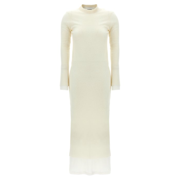 期間限定SALE JIL SANDER ホワイト ひざ丈 半袖ワンピース ホワイト（白）系 Jil Sander(ジルサンダー) ワンピース