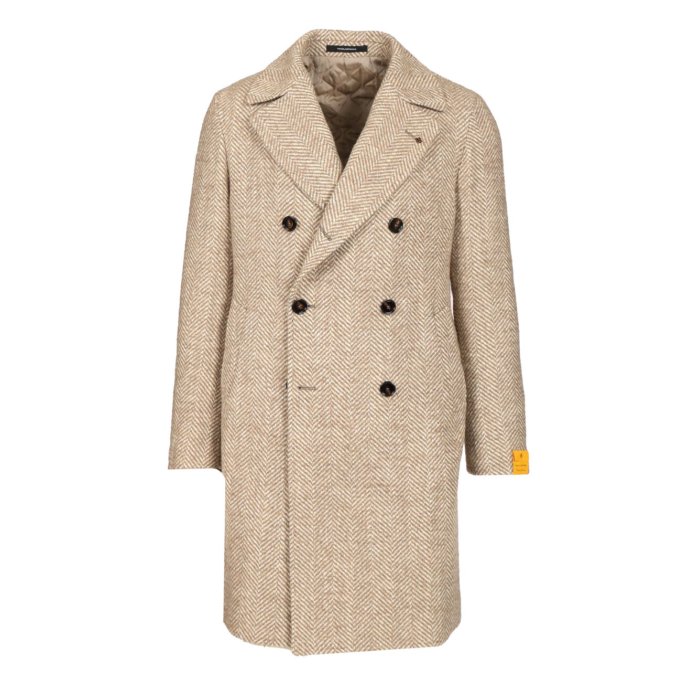 タリアトーレ チェック柄 刻印ロゴ ウール ダブルブレスト ロングコート 50 楽天市場】【アウトレット】タリアトーレ TAGLIATORE ロング