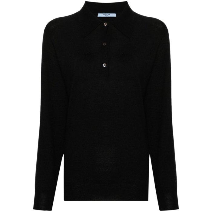 楽天市場】値下げ プラダ ポロシャツ PRADA NJ201D NERO ルナロッサ