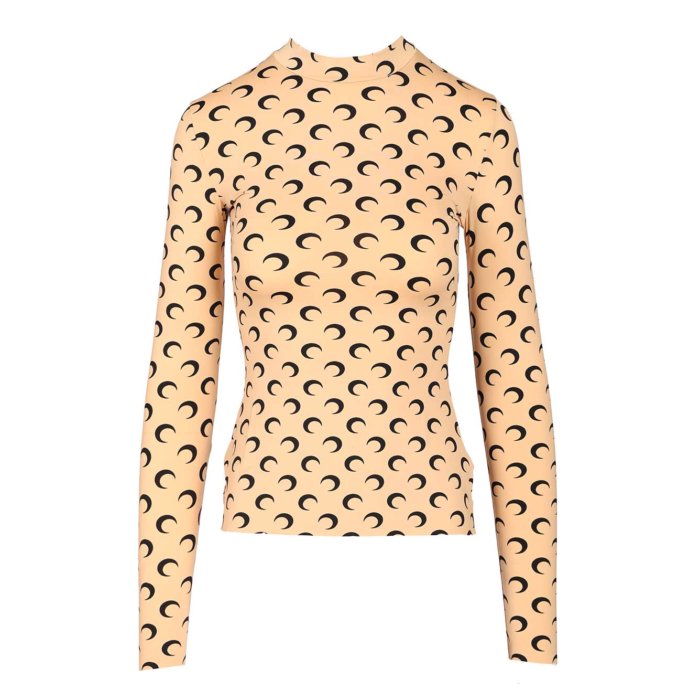 マリーンセル　セカンドスキン ムーントップス S 楽天市場】Marine Serre マリーン セル カットソー Second Skin Moon