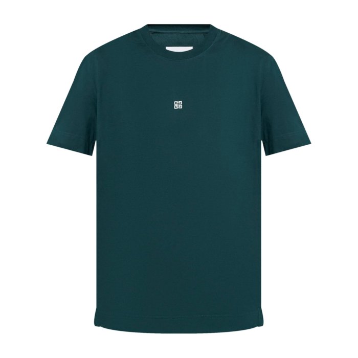 【✨レトロ】GIVENCHY ジバンシー ロゴ総柄 リンガーTシャツ 青 高価買取】【GIVENCHY】ジバンシー Rainbow Logo Signature Tee