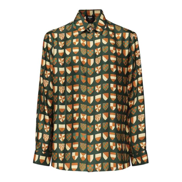 楽天市場】【SALE】 フェンディ FENDI ホワイトコットンシャツ