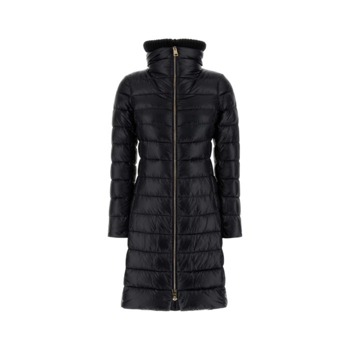 【HERNO】 ヘルノ (44) 美品 ダウンコート ロングダウン ブラック HERNO 【並行輸入品】HERNO ヘルノ ダウン レディース ロング ダウン