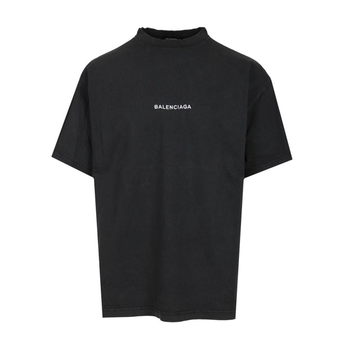 バレンシアガ BALENCIAGA ダメージ加工 オーバーサイズTシャツ BALENCIAGA コットンジャージー オーバーサイズ Tシャツ