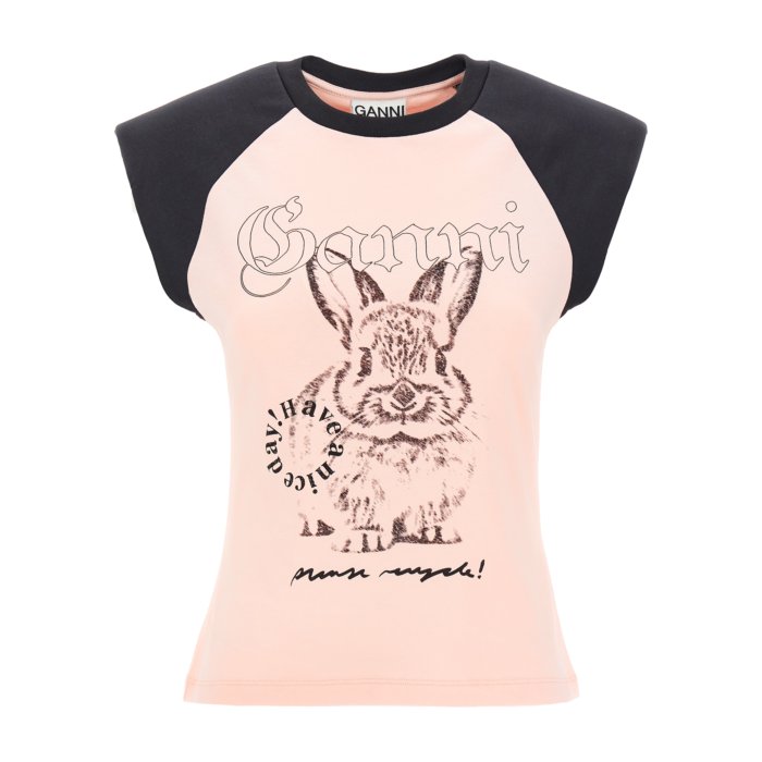 楽天市場】ガニー GANNI 'Animal Print' T-shirt T4275151 Women