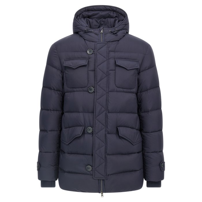 楽天市場】 ヘルノ HERNOSLANTING LINE メンズ ツイル パデッドコート