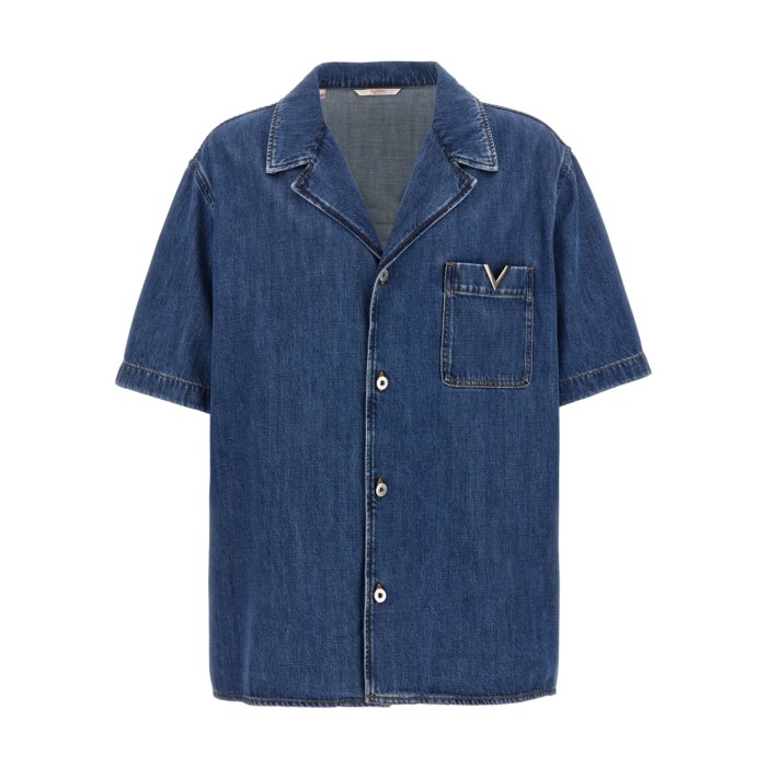 【関税込み】Valentino ネイビー ロゴアップリケ 長袖Tシャツ Valentinoのネイビー ロゴアップリケ 長袖Tシャツがセール中