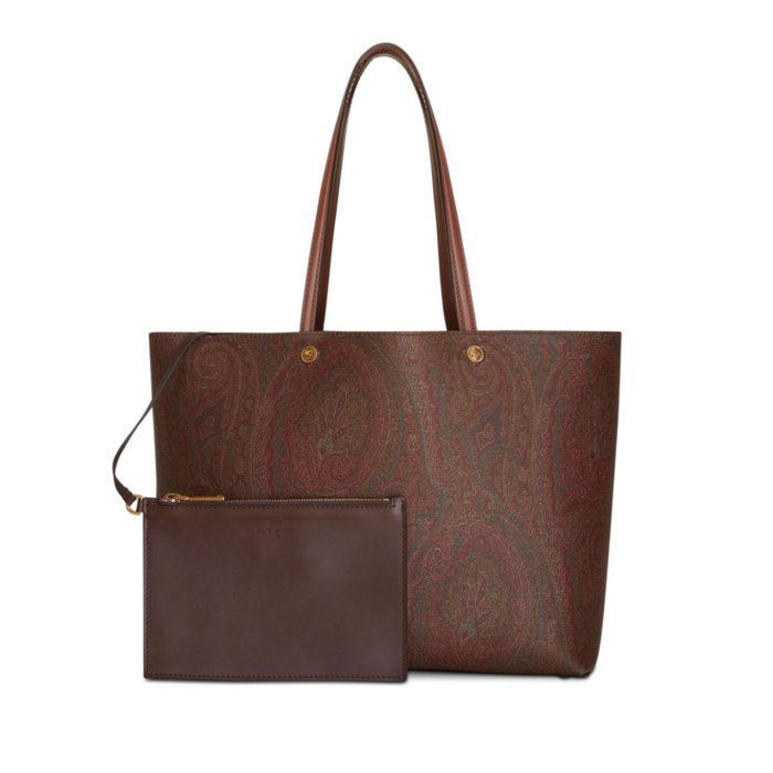 希少★ETRO エトロ地図プリント トートバッグ ポーチ付き★965 エトロ(ETRO)|トートバッグ ポーチ付|HARDOFFオフモール（オフモ